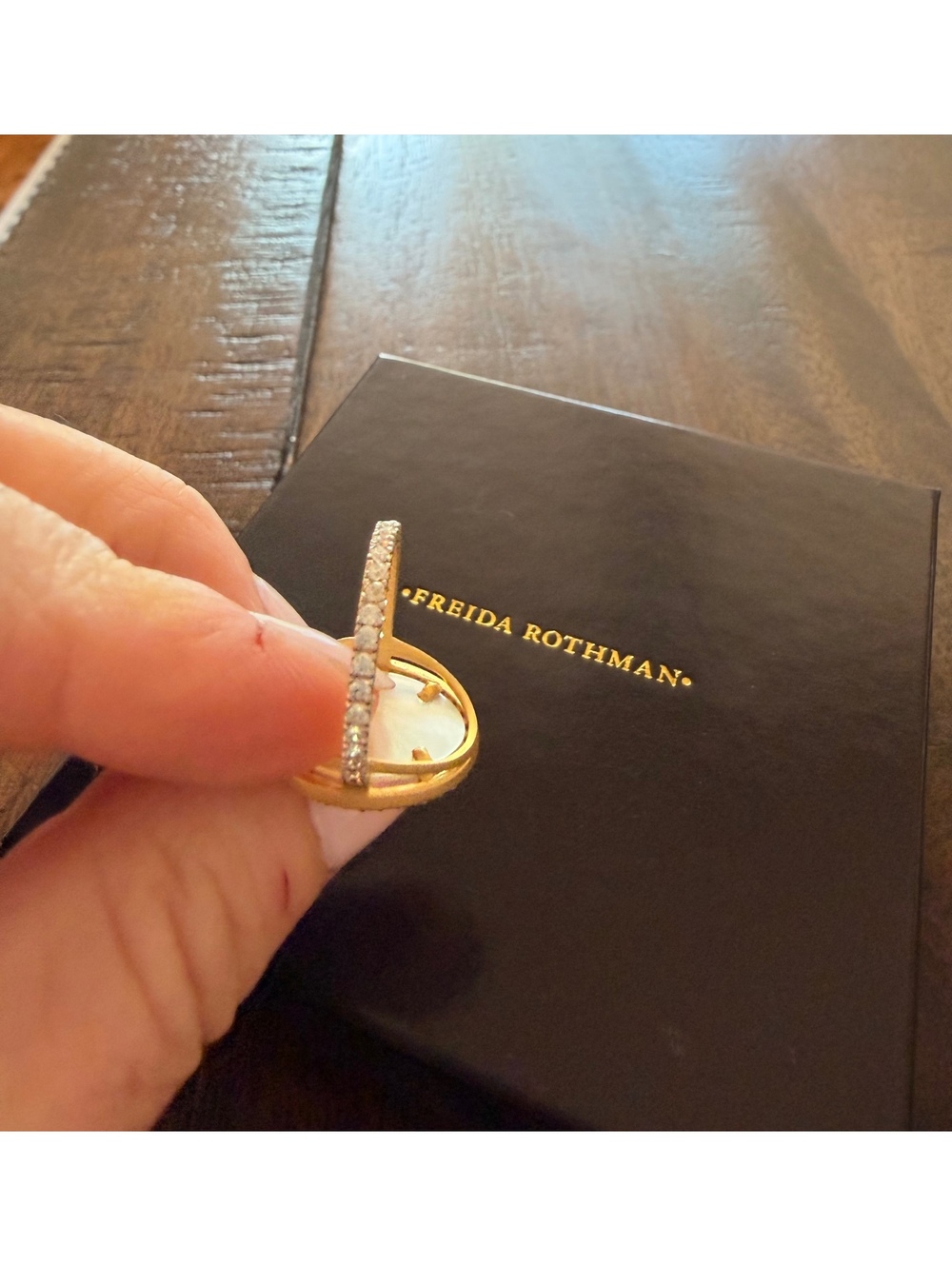 Frieda Rothman statement ring size 6 - Picture 3 of 5